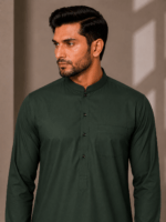 Bottle Green Aero Bosky – Soft Touch Premium Bosky Suit For Men - Image 2