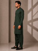 Bottle Green Aero Bosky – Soft Touch Premium Bosky Suit For Men - Image 3