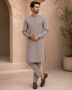 Neutral Stone Royal Air Summer Khaddar – Premium Unstitched Men’s Fabric