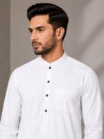 Pearl White Aero Bosky – Soft Touch Premium Bosky Suit For Men - Image 2