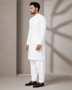 Pearl White Aero Bosky – Soft Touch Premium Bosky Suit For Men - Image 3