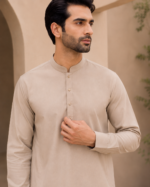 Cool Beige Royal Air Summer Khaddar – Premium Unstitched Men's Fabric - Image 5