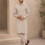 Cool Beige Royal Air Summer Khaddar – Premium Unstitched Men's Fabric