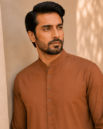 Cinnamon Brown Royal Air Summer Khaddar – Premium Unstitched Men’s Fabric - Image 2