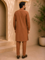 Cinnamon Brown Royal Air Summer Khaddar – Premium Unstitched Men’s Fabric - Image 4