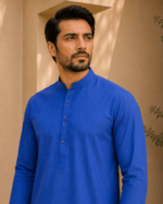 Royal Blue Royal Air Summer Khaddar – Premium Unstitched Men’s Fabric - Image 2