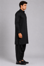 Black - Tehzeeb Cotton by Dynasty – Premium Summer Collection 4.5M - Image 3