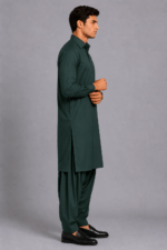 Dark Green - Tehzeeb Cotton by Dynasty – Premium Summer Collection 4.5M - Image 3
