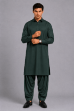 Dark Green - Tehzeeb Cotton by Dynasty – Premium Summer Collection 4.5M