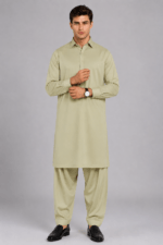 Olive - Tehzeeb Cotton by Dynasty – Premium Summer Collection 4.5M