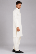 Off White - Tehzeeb Cotton by Dynasty – Premium Summer Collection 4.5M - Image 3