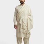 Creamy - Kashmiri Pure Wool Shawl - Light Weight Winter Collection