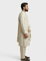 Creamy - Kashmiri Pure Wool Shawl - Light Weight Winter Collection - Image 2