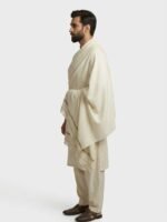 Creamy - Kashmiri Pure Wool Shawl - Light Weight Winter Collection - Image 3